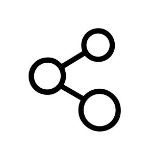Minimalist Line Connection Share Link Network Social Media Technology Icon
