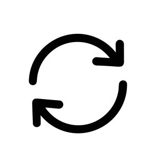 Simple Line Style Reload Arrow Circle Sign Shape Icon Symbol