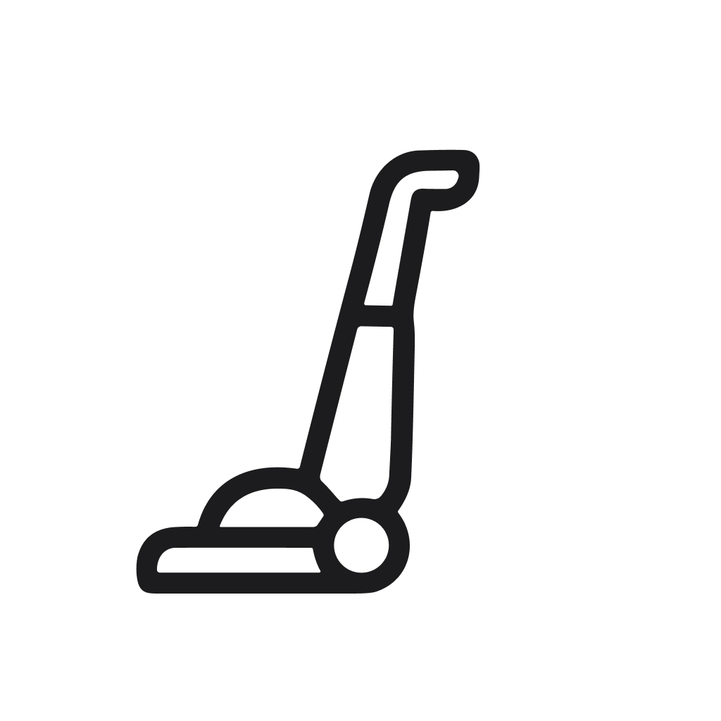 Minimalist Lineart Vacuum Cleaner Appliance Machine Cleaning Tool Icon Symbol