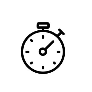 Simple Outline Stopwatch Time Measurement Tool Minimalistic Icon Symbol