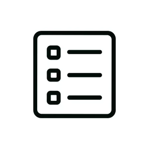 Outline Simple Checklist Form Task Rounded Icon