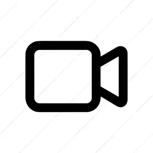 Minimalist Line Art Camcorder Modern Device Symbol Icon