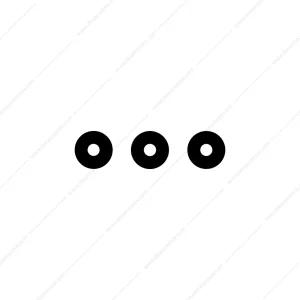 Simple Flat Three Dots Horizontal Ellipsis Icon