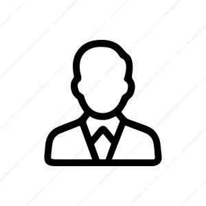Outline Silhouette Male Head And Shoulder Icon Symbol
