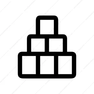 Outline Simple Square Block Construction Building Icon