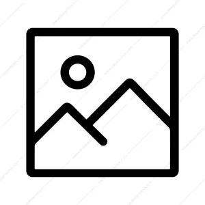 Minimalist Line Style Landscape Mountain and Sun Icon