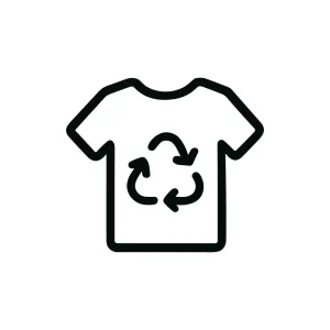 Outline Fashionable Recycle Shirt Design Minimalist Style Icon