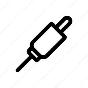 Outline Simple Audio Jack Connector Electronic Icon