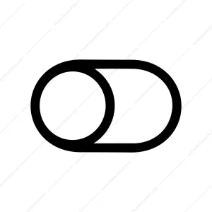 Simple Line Toggle Switch Button Symbol Icon
