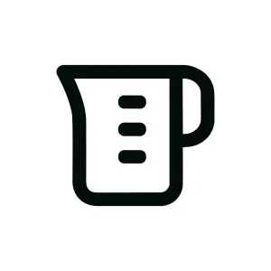 Simple Line Style Measuring Cup Kitchen Icon