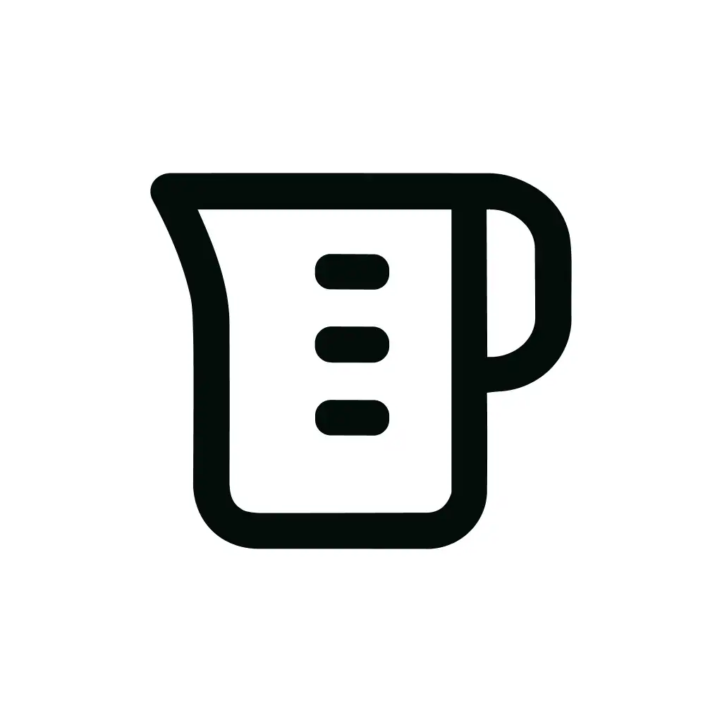 Simple Line Style Measuring Cup Kitchen Icon