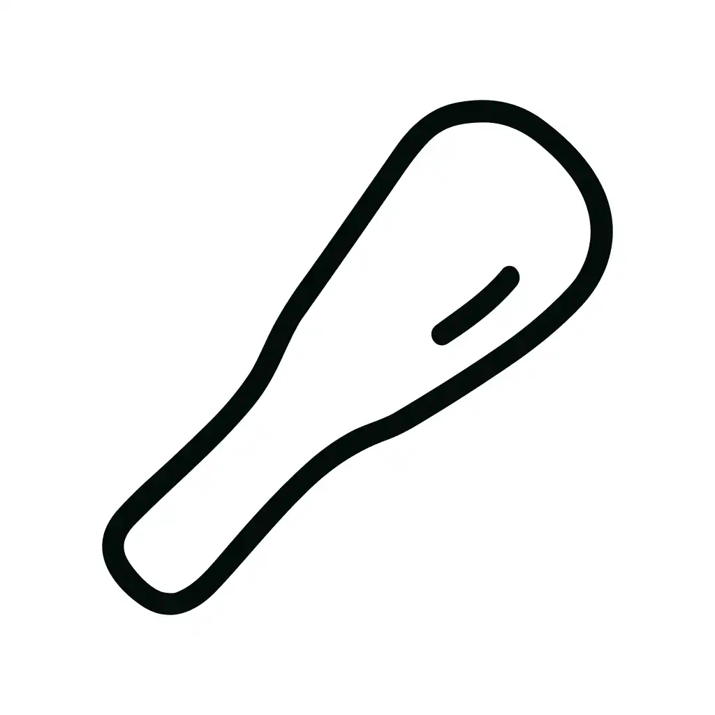 Simple Outline Stone Age Club Weapon Icon