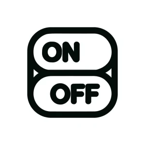 Simple Rounded On Off Switch Toggle Button
