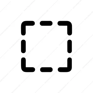 Simple Dashed Line Square Shape Border Element