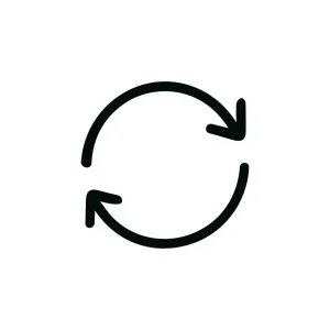 Simple Outline Round Cycle Arrow Refresh Icon