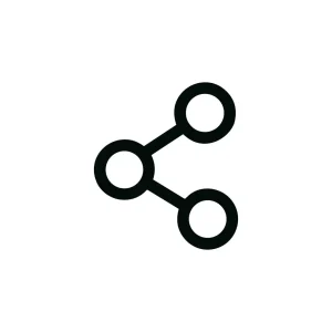 Line Simple Share Connection Network Communication Symbol Icon