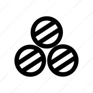 Simple Geometric Round Prohibited Sign Shape Icon