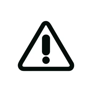 Simple Line Triangle Exclamation Mark Sign Icon
