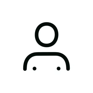 Simple Line Person Profile Avatar Minimalist User Account Icon