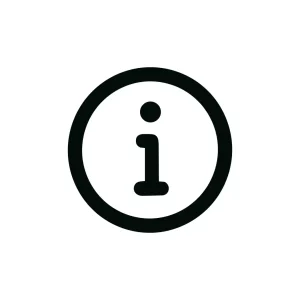 Simple Outline Information Sign Circle Shape Symbol Icon