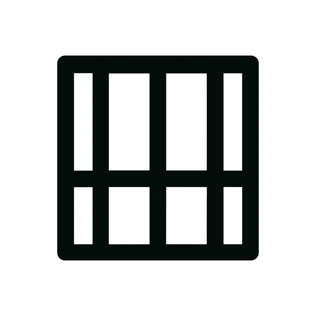 Bold Line Layout Grid Interface Element Shape Icon