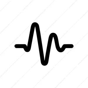 Simple Line Pulse Waveform Medical Sign Element