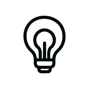 Outline Simple Lightbulb Creativity Idea Energy Icon