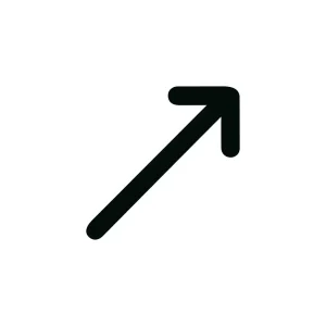 Simple Line Style Upward Direction Arrow Navigation Sign Element