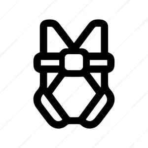 Outline Simple Safety Harness Equipment Protection Icon