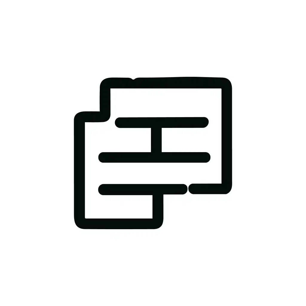 Outline Simple Paper Document Page Note Icon