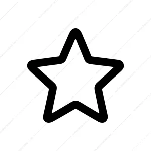 Outline Simple Star Shape Graphic Sign Symbol Icon