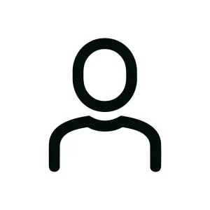 Minimalist Outline Human Figure Simple Line Art Icon Illustration
