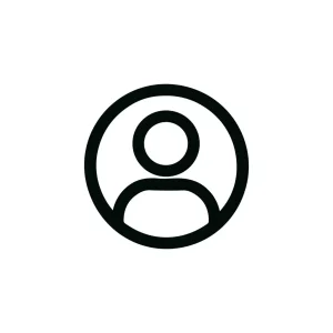 Outline Minimalist Person Circle Profile User Icon