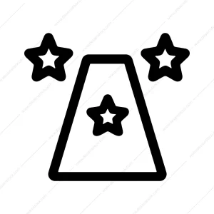Simple Line Red Carpet Event Icon Shape
