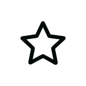 Line Handdrawn Star Shape Symbol Sign Icon Design Element