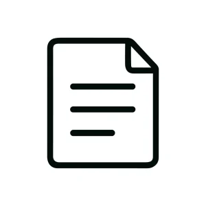 Outline Simple Paper Document File Data Icon Shape