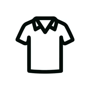 Outline Simple Polo Shirt Fashion Garment Icon
