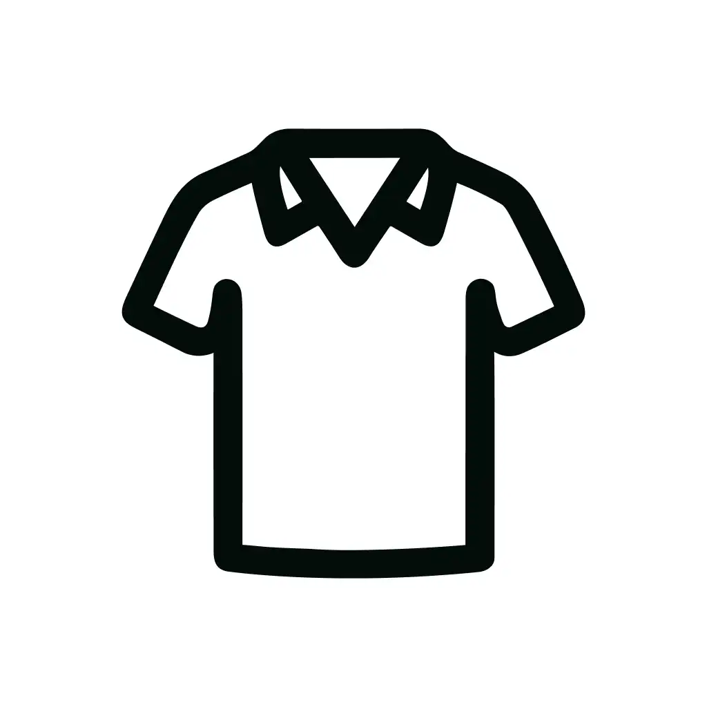 Outline Simple Polo Shirt Fashion Garment Icon