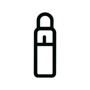 Minimalist Outline Reusable Drink Bottle Simple Line Icon