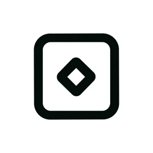 Simple Line Style Square Diamond Shape Icon