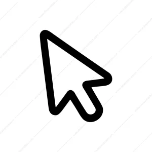 Simple Line Style Arrow Cursor Pointer Shape Icon