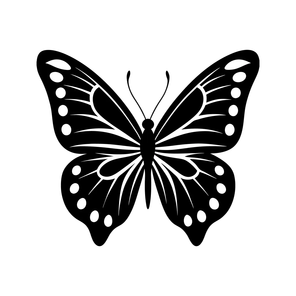 Elegant Decorative Butterfly Illustration Insect Design Element for Graphic Projects