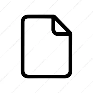 Outline Rounded Corner Document Page File Format Icon