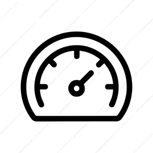 Outline Simple Speedometer Dial Performance Measurement Icon