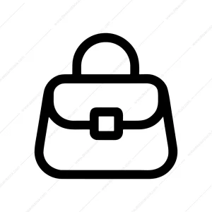 Outline Simple Style Handbag Fashionable Line Icon