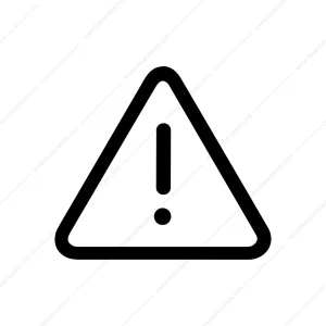 Outline Simple Exclamation Triangle Alert Icon Sign Shape