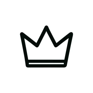 Outline Simple Crown King Ruler Minimal Icon