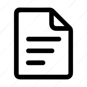 Outline Minimalist Document Page Text Symbol Icon