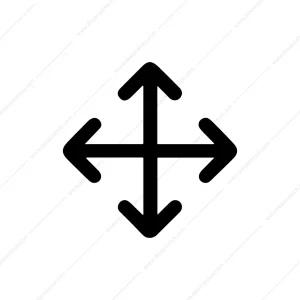Simple Line Arrow Direction Navigation Movement Icon
