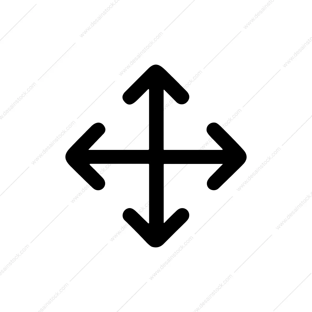 Simple Line Arrow Direction Navigation Movement Icon